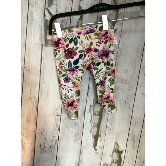 Mama Coco Floral Baby Pants Newborn Outfit Baby Girl Clothes Handmade Leggings - Picture 1 of 5